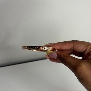 Coach Gold Signature Link Bangle Bracelet